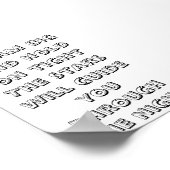 Mini-Gedicht "Träume inspirieren" Poster (Ecke)