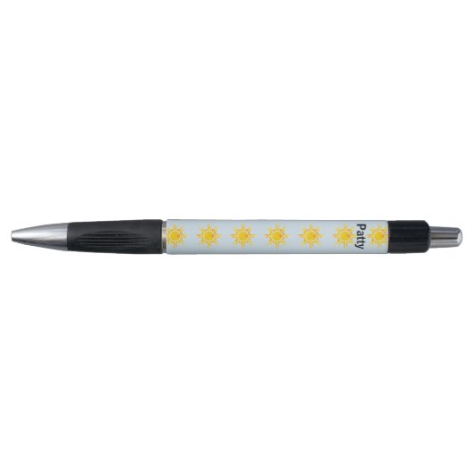 Mini-Gelb-Sonnen-Personalisierter Pen Kugelschreiber (Vorderseite)
