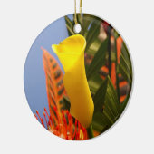 Mini-Gelblilie Keramik Ornament (Links)