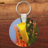 Mini-Gelblilie Schlüsselanhänger (Vorderseite)