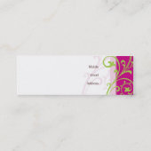 MINI-GESCHÄFTSKARTE: fabelhaft 1 Mini Visitenkarte (Rückseite)