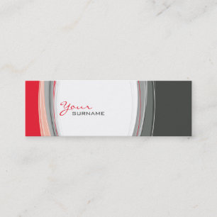 MINI-GESCHÄFTSKARTE: Kurven 2 Mini Visitenkarte