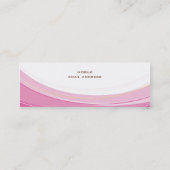 MINI-GESCHÄFTSKARTE: Kurven 5 Mini Visitenkarte (Rückseite)