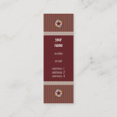 MINI-GESCHÄFTSKARTE :: lonestar 2 Mini Visitenkarte (Rückseite)