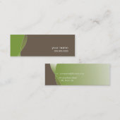 MINI-GESCHÄFTSKARTE:: schwingt 1 Mini Visitenkarte (Vorne/Hinten)