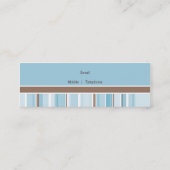 MINI-GESCHÄFTSKARTE: Vintag 5 Mini Visitenkarte (Rückseite)