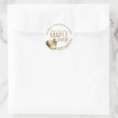 Mini-Geschenketikett-Kapselsirup-Jar oder Jug-Topp Runder Aufkleber (Tasche)