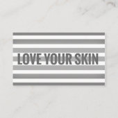 Mini-Gesichtsanweisungskarten - LIEBE IHRE HAUT Visitenkarte (Rückseite)