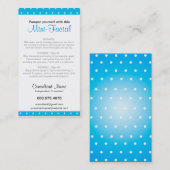 Mini-Gesichtsanweisungskarten Visitenkarte (Vorne/Hinten)