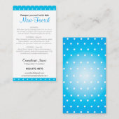 Mini-Gesichtsanweisungskarten Visitenkarte (Vorne/Hinten)