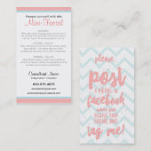 Mini-Gesichtsanweisungskarten Visitenkarte (Vorne/Hinten)