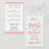 Mini-Gesichtsanweisungskarten Visitenkarte (Vorne/Hinten)