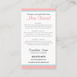 Mini-Gesichtsanweisungskarten Visitenkarte