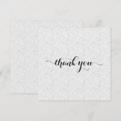 Mini getrübtes Papierdesign gefaltet Dankeskarte (Vorne/Hinten)