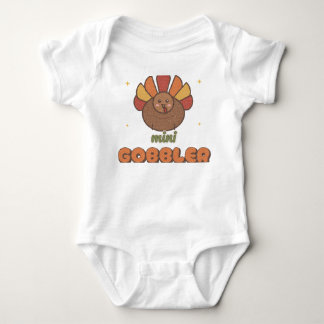 Mini Gobbler Baby Thanksgiving Truthahn Bodysuit Strampler