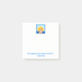 Mini Golden Dog Sunrise Waves Post-it Klebezettel (Vorderseite)