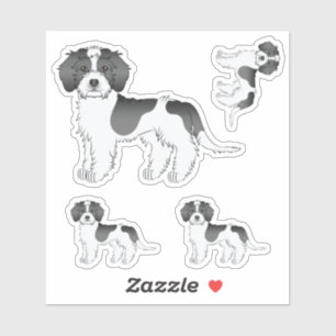Mini Goldendoodle Cartoon Dog Aufkleber