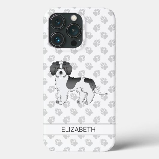 Mini Goldendoodle Dog & Name Case-Mate iPhone Hülle (Rückseite)