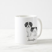 Mini Goldendoodle Dog & Name Kaffeetasse (VorderseiteRechts)
