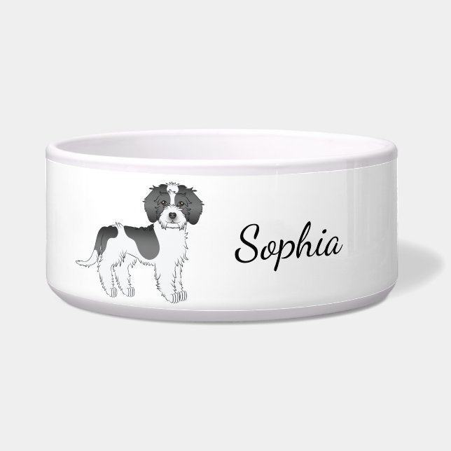 Mini Goldendoodle Dog & Name Napf (Vorderseite)