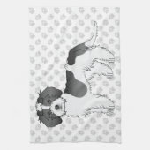 Mini Goldendoodle Dog & Paws Geschirrtuch (Vertikal)