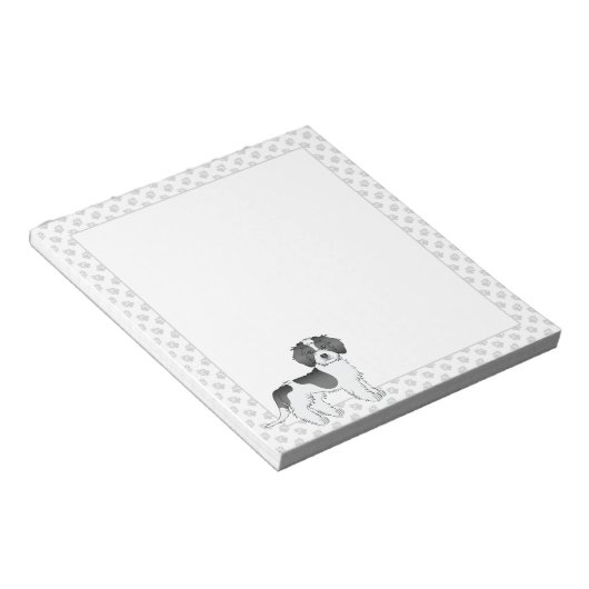 Mini Goldendoodle Dog & Paws Notizblock (angewinkelt)