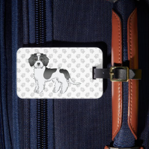 Mini Goldendoodle Dog & Text Gepäckanhänger