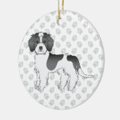 Mini Goldendoodle Dog & Text Keramik Ornament (Links)