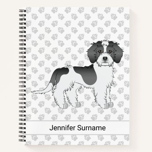 Mini Goldendoodle Dog & Text Notizblock (Vorderseite)