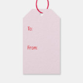 Mini Goldendoodle Dogs Valentinstag Geschenkanhänger (Rückseite)