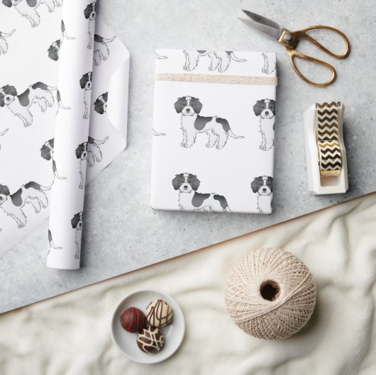 Mini Goldendoodle Hundeschema Geschenkpapier (Kunsthandwerk)