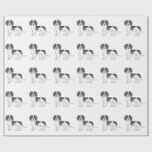 Mini Goldendoodle Hundeschema Geschenkpapier (Flach)