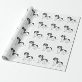 Mini Goldendoodle Hundeschema Geschenkpapier (Ungerollt)