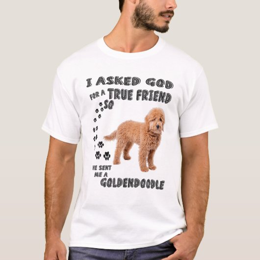 Mini Goldendoodle Quote Mama, Doodle Vater Art Nie T-Shirt (Vorderseite)