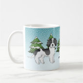 Mini Goldendoodle Winterwald in Schwarzwald Kaffeetasse (Links)