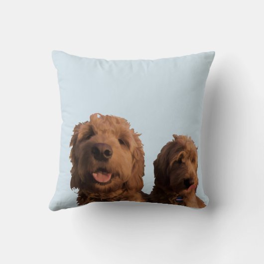 Mini Goldendoodles Kissen (Rückseite)