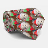 mini goldene GekritzelweihnachtsKrawatte Krawatte (Gerollt)