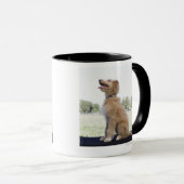 Mini goldenes Gekritzel Tasse (VorderseiteRechts)