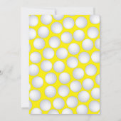 Mini Golf Balls Kindergeburtstag Party Sports Einladung (Rückseite)