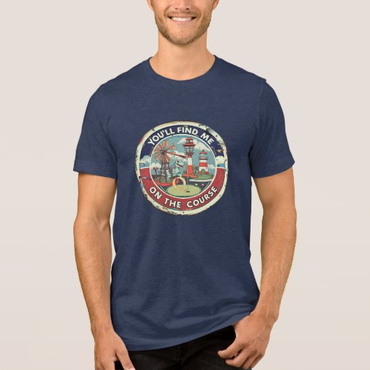 Mini-Golf Enthusiast Tri-Blend Shirt (Vorderseite)