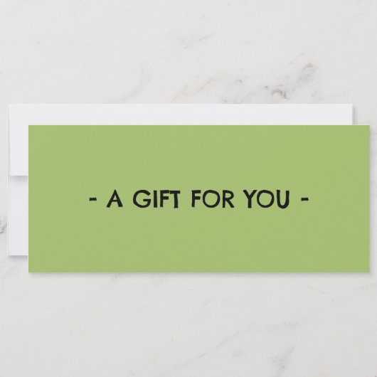 Mini Golf Gift Certificate Einladung (Rückseite)