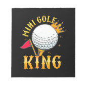 Mini Golf King Notizblock (Vorderseite)