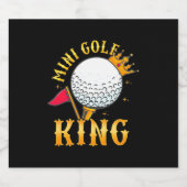 Mini Golf King Schaumweinetikett (Einzelnes Label)