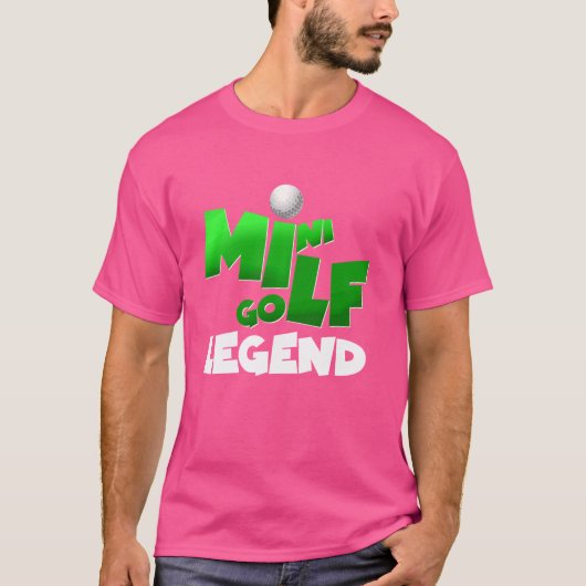 Mini Golf Legende Ultimate Player Design T-Shirt (Vorderseite)