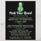 Mini-Golf-Logo, Mini-Golf-Werbung Flyer (Vorne)