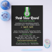 Mini-Golf-Logo, Mini-Golf-Werbung Flyer (Einzeln)
