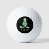 Mini-Golf-Logo, Mini-Golfplatz Golfball (Vorderseite)