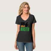 Mini Golf Master Golf Player Golfplatz Golf Ball D T-Shirt (Vorderseite Vollansicht)