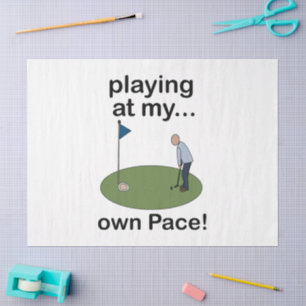 Mini Golf Minigolf Spielen Mit Meinem Eigenen Temp Seidenpapier
