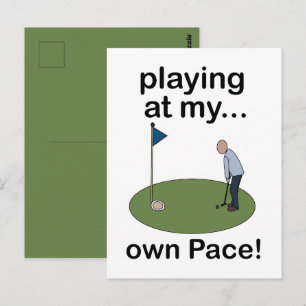 Mini Golf Minigolf Spielen Nach Meinem Eigenen Tem Postkarte